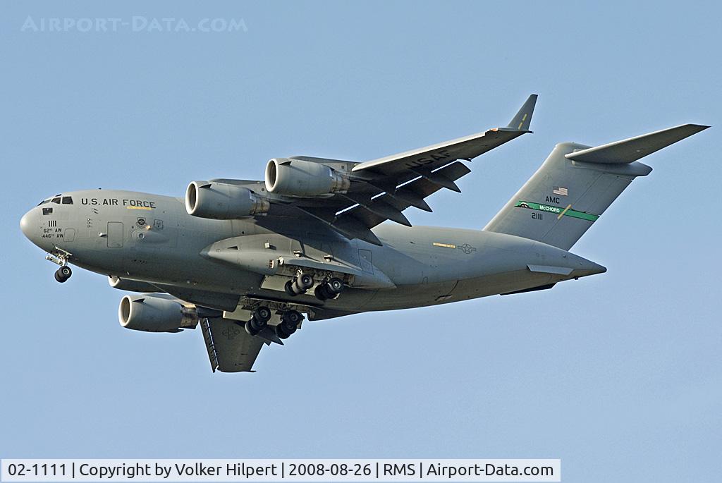 02-1111, 1999 Boeing C-17A Globemaster III C/N P-111, Boeing C-17 Globemaster III