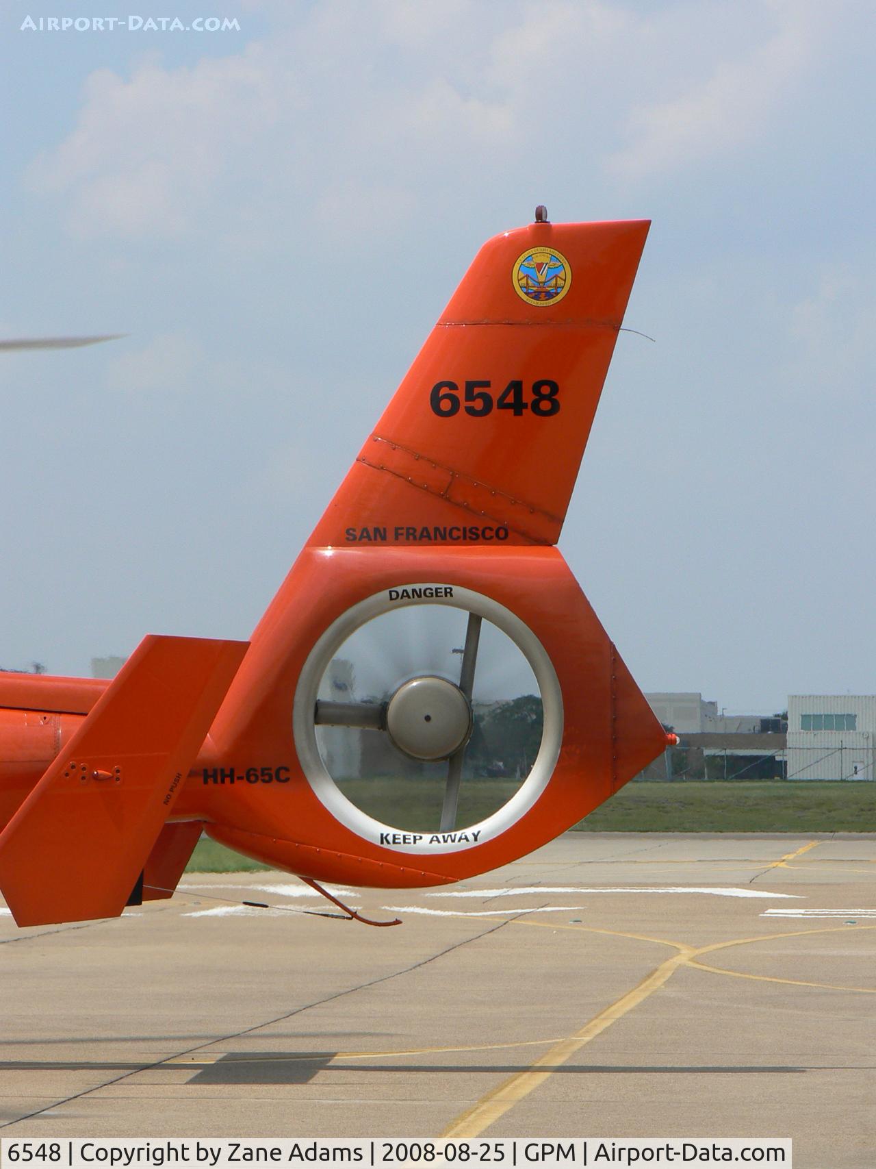 6548, Aérospatiale HH-65B Dolphin C/N 6222, USCG Dolphin at Grand Prairie Municipal