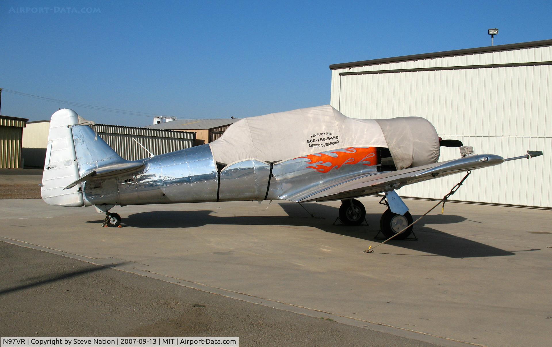N97VR, 1942 North American AT-6D C/N 42-84680A, North American Texan under cover at Minter Field (Shafter, CA) ready for conversion to warbird