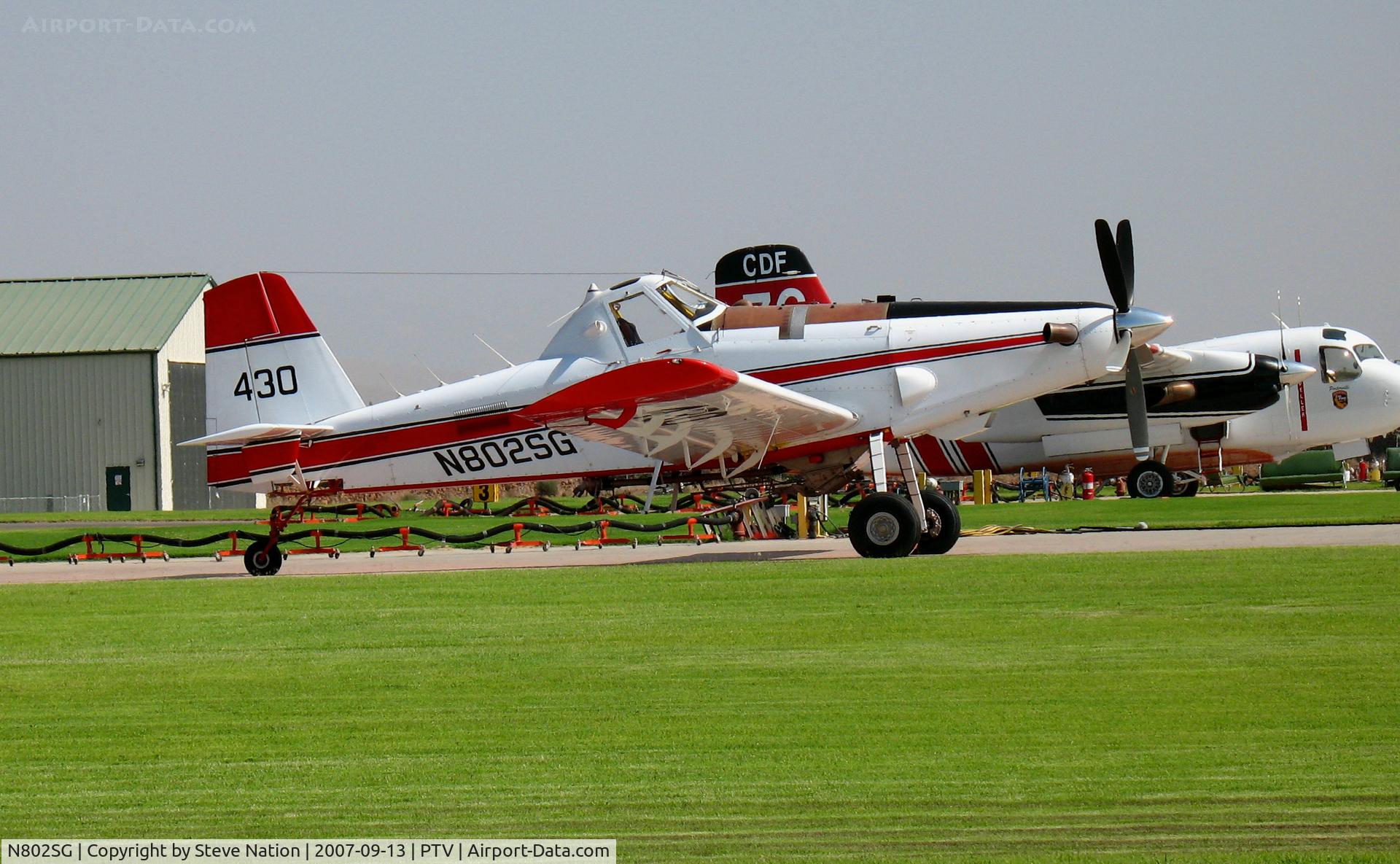 N802SG, 2002 Air Tractor Inc AT-802A C/N 802A-0135, SEAT (Tanker) #430 is a 2002 Air tractor AT-802A @ Porterville (CA) Air Attack Base