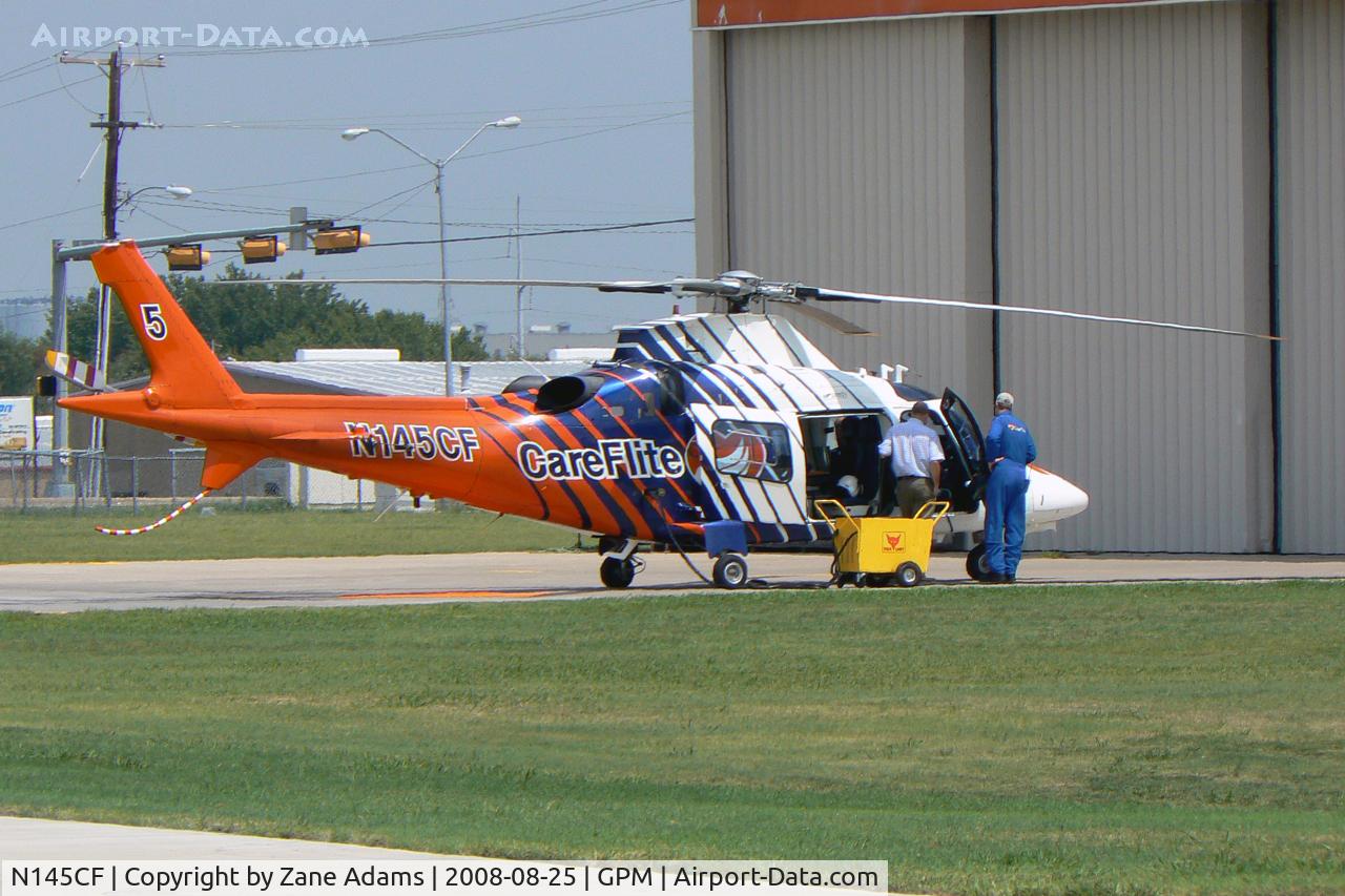 N145CF, Agusta A-109E C/N 11149, Careflite at Grand Prairie Hanger