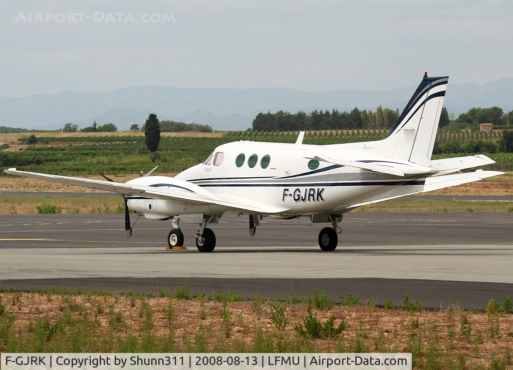 F-GJRK, 1977 Beech C90 King Air C/N LJ-710, Parked here...