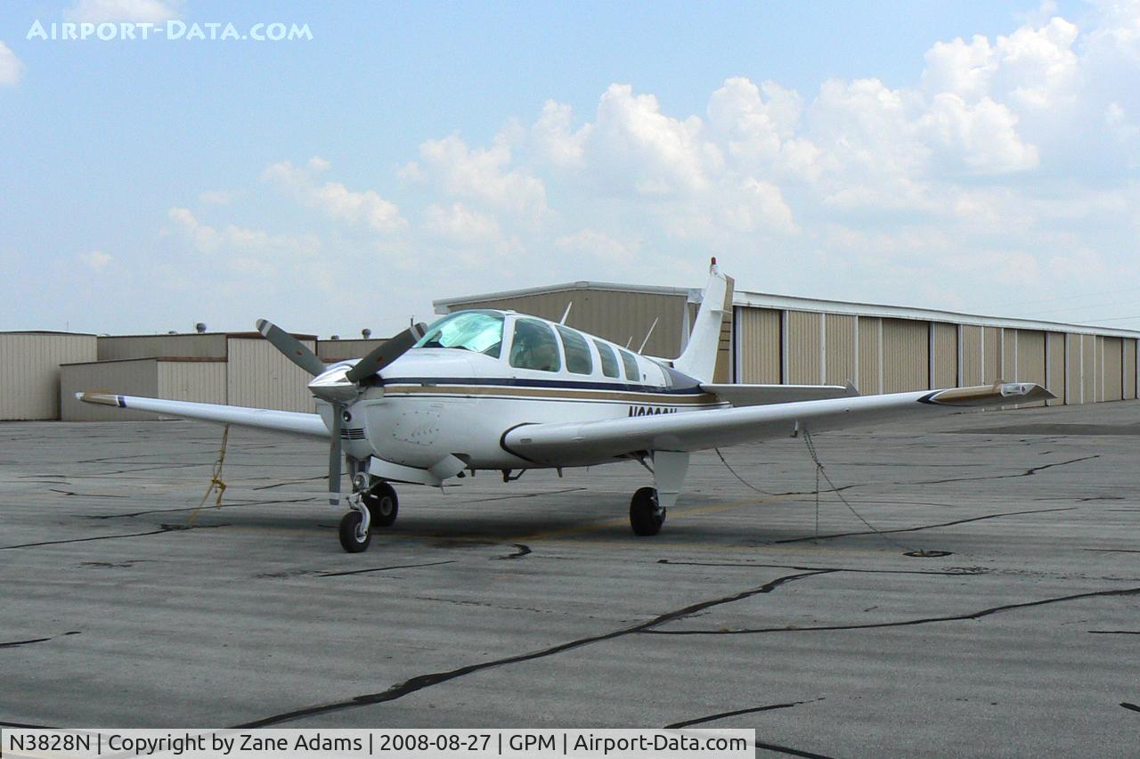 N3828N, 1981 Beech A36 Bonanza 36 C/N E-1818, At Grand Prairie Municipal