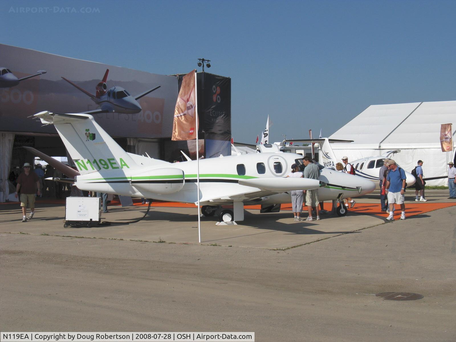 N119EA, 2008 Eclipse Aviation Corp EA500 C/N 000200, 2008 Eclipse Aviation Eclipse EA500, two P&W(C) PW610F-A 900 lb st turbofans