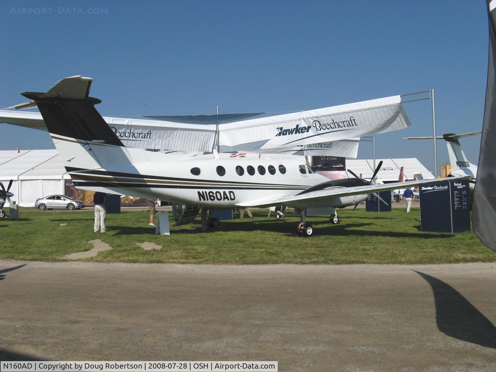 N160AD, 2008 Hawker Beechcraft B200GT King Air C/N BY-42, 2008 Hawker Beechcraft B200 GT KING AIR, two P&W(C) PT6A-52 turboprops, Experimental class