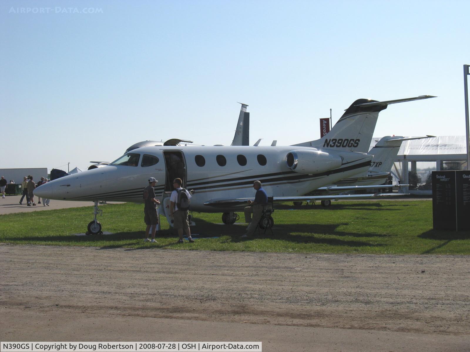N390GS, 2008 Hawker Beechcraft Corp 390 C/N RB-231, 2007 Hawker Beechcraft 390 PREMIER I, two Williams FJ44-2A turbofans 2,965 lb st each