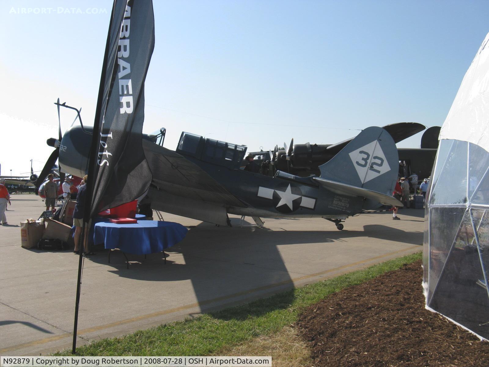 N92879, 1944 Curtiss SB2C-5 Helldiver C/N 83725, 1944 Curtiss-Wright SB2C-5 USN HELLDIVER, -5 increased fuel, Wright R-2600-20 1,900 Hp, WORLD'S ONLY FLYING EXAMPLE OF CURTISS SB2C HELLDIVER