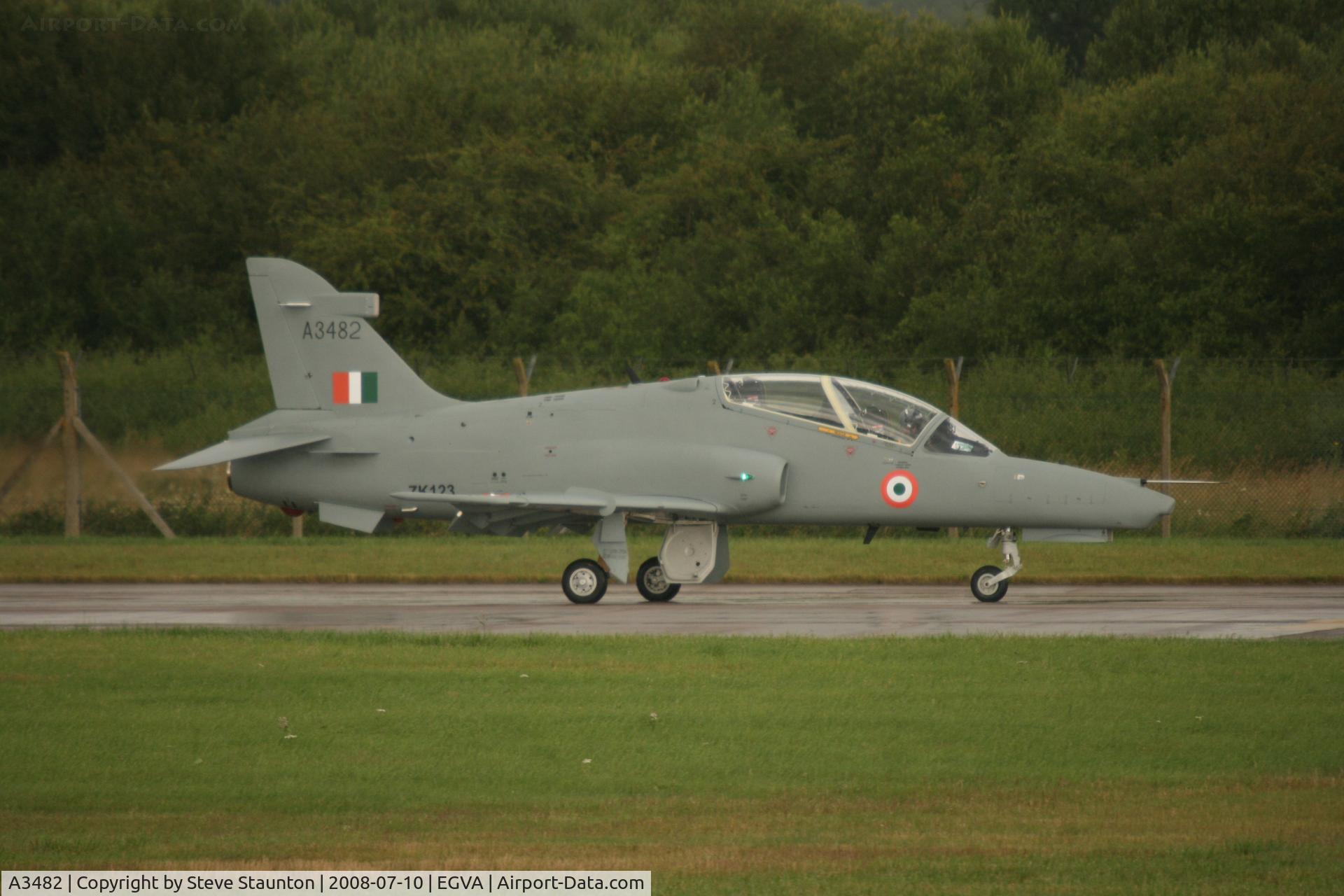 A3482, 2007 British Aerospace Hawk 132 C/N HT003/0903, Taken at the Royal International Air Tattoo 2008 during arrivals and departures (show days cancelled due to bad weather)