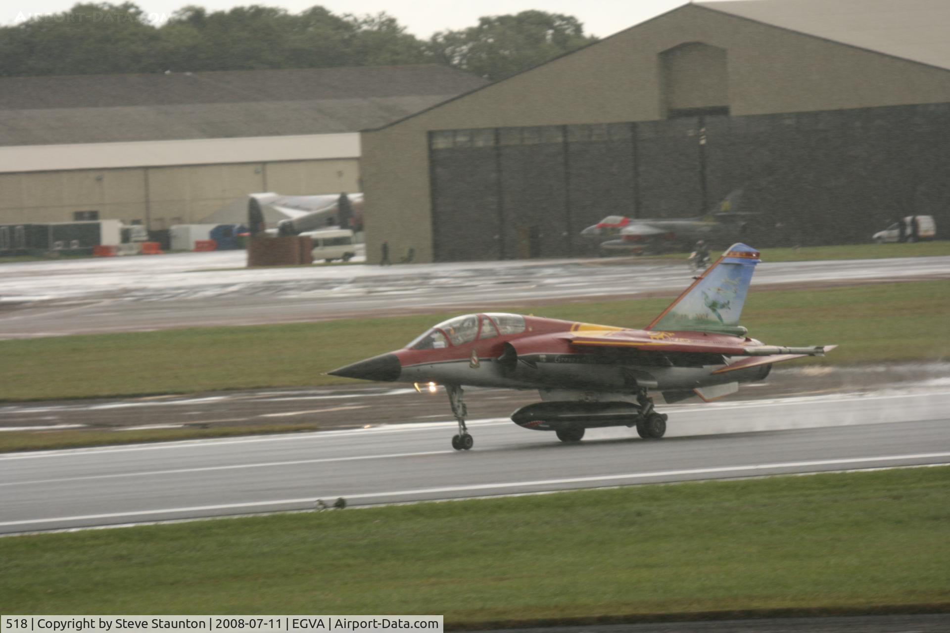 518, Dassault Mirage F.1B C/N 518, Taken at the Royal International Air Tattoo 2008 during arrivals and departures (show days cancelled due to bad weather)