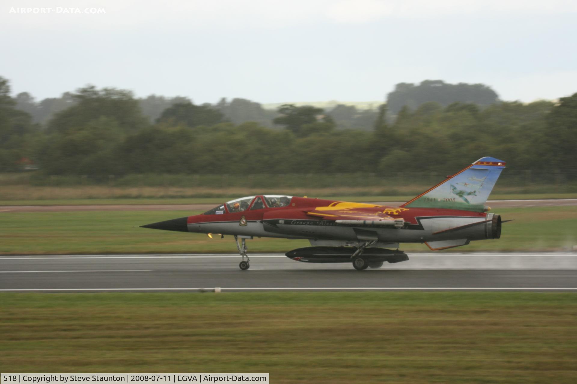 518, Dassault Mirage F.1B C/N 518, Taken at the Royal International Air Tattoo 2008 during arrivals and departures (show days cancelled due to bad weather)