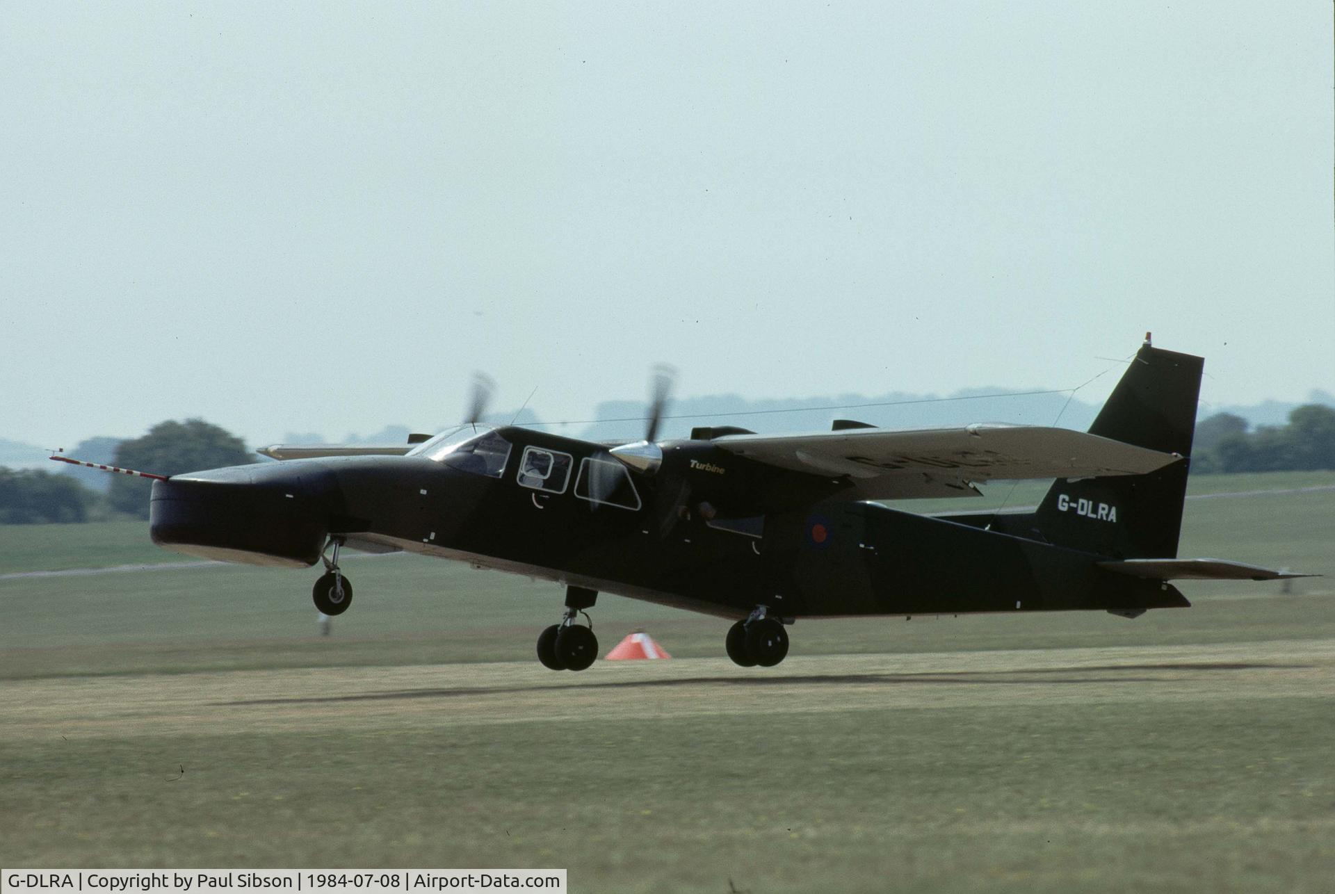 G-DLRA, 1982 Pilatus Britten-Norman BN-2T Islander/ASTOR C/N 2140, Landin at Middle Wallop