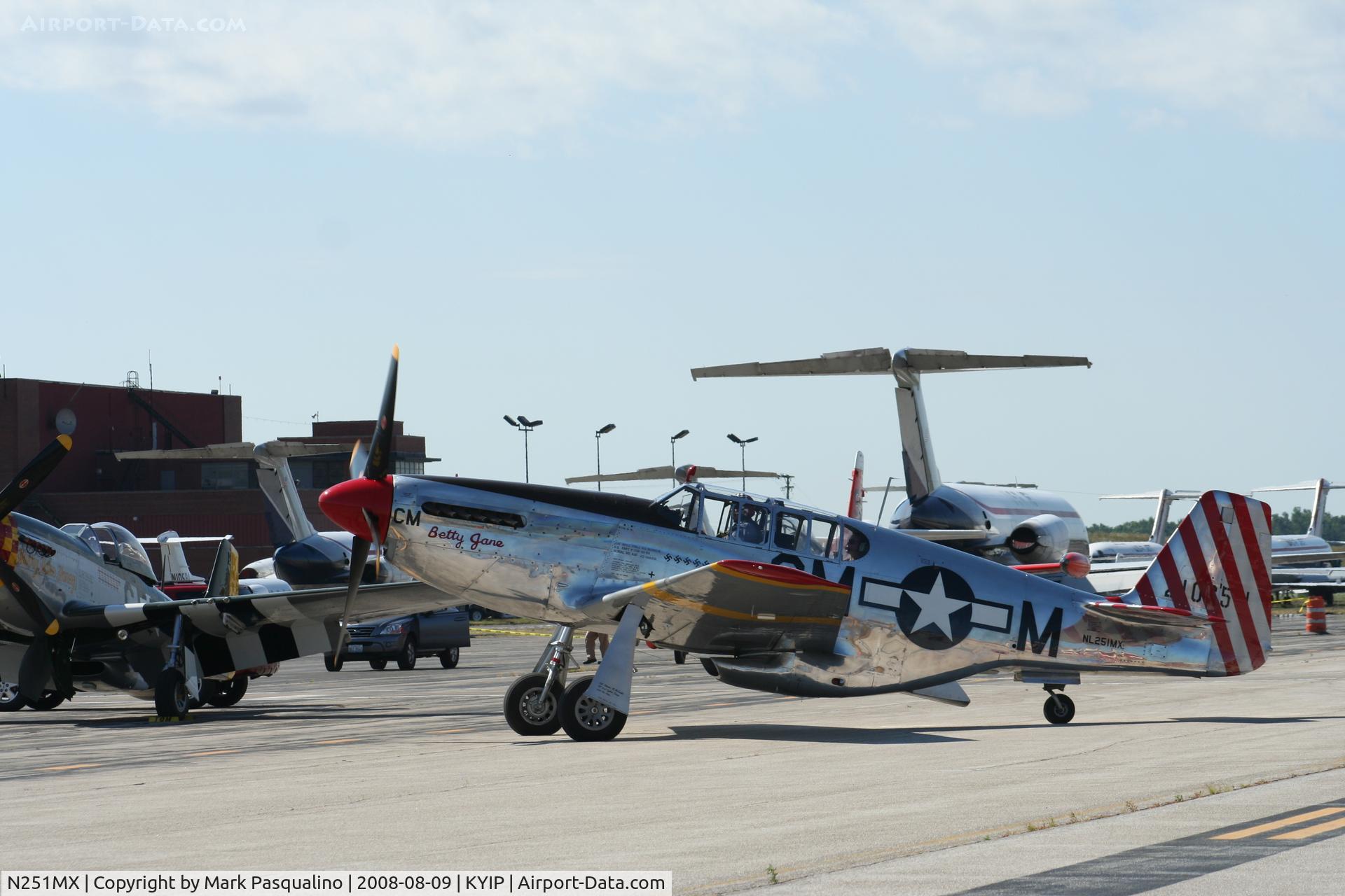 N251MX, 1943 North American P-51C-10 Mustang C/N 103-22730, North American P-51C