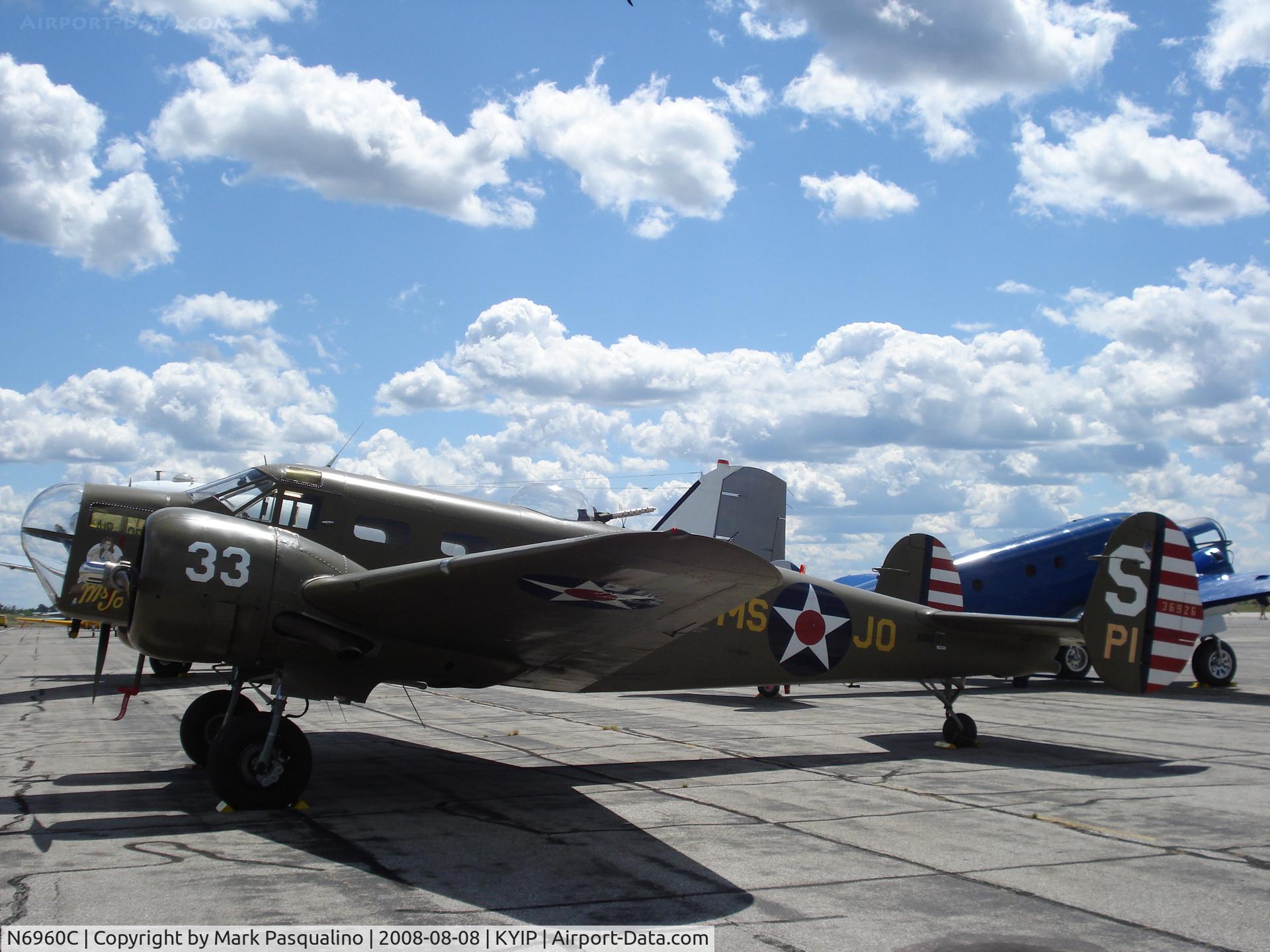 N6960C, 1942 Beech T-11 Kansan C/N 3306, Beech AT-11