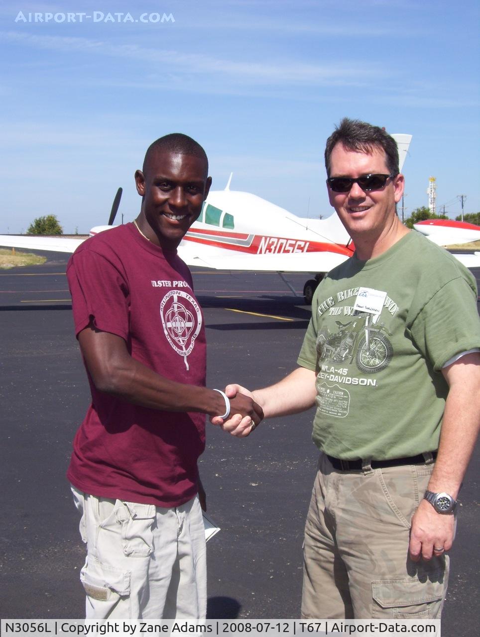 N3056L, 1965 Cessna 310J C/N 310J0056, EAA Young Eagles Ulster Project 2008 councilor and his volunteer pilot!