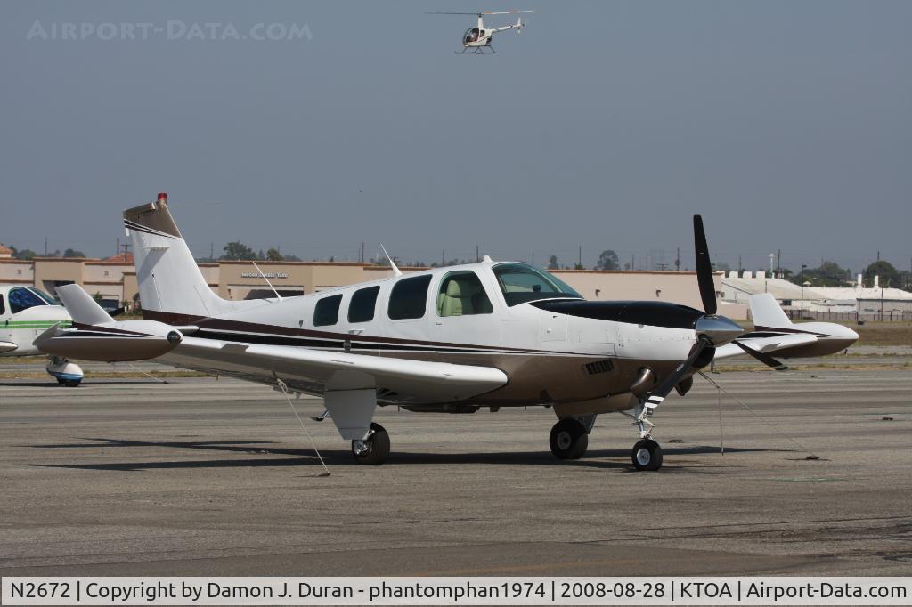 N2672, 1991 Beech A36 Bonanza 36 C/N E-2672, Taken at TOA