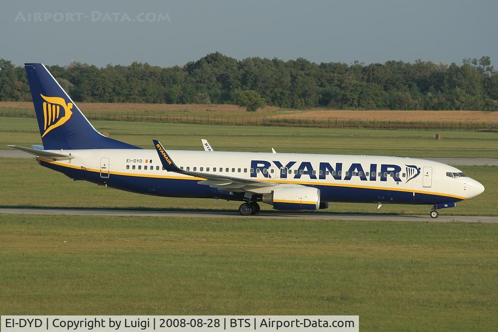 EI-DYD, 2008 Boeing 737-8AS C/N 33632, Ryanair
