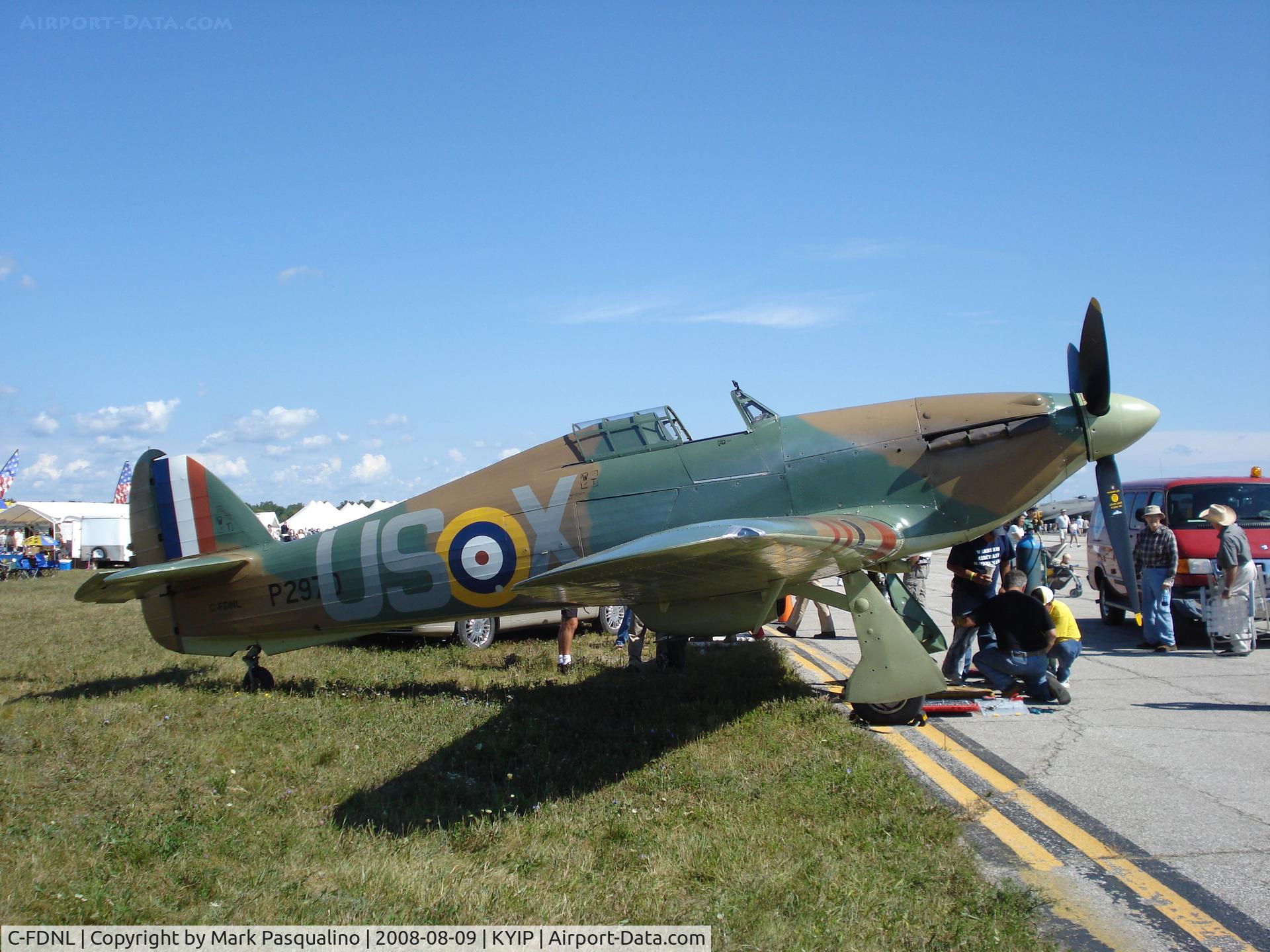 C-FDNL, 1942 Hawker (CCF) Hurricane Mk12 C/N 60372, Hurricane XII