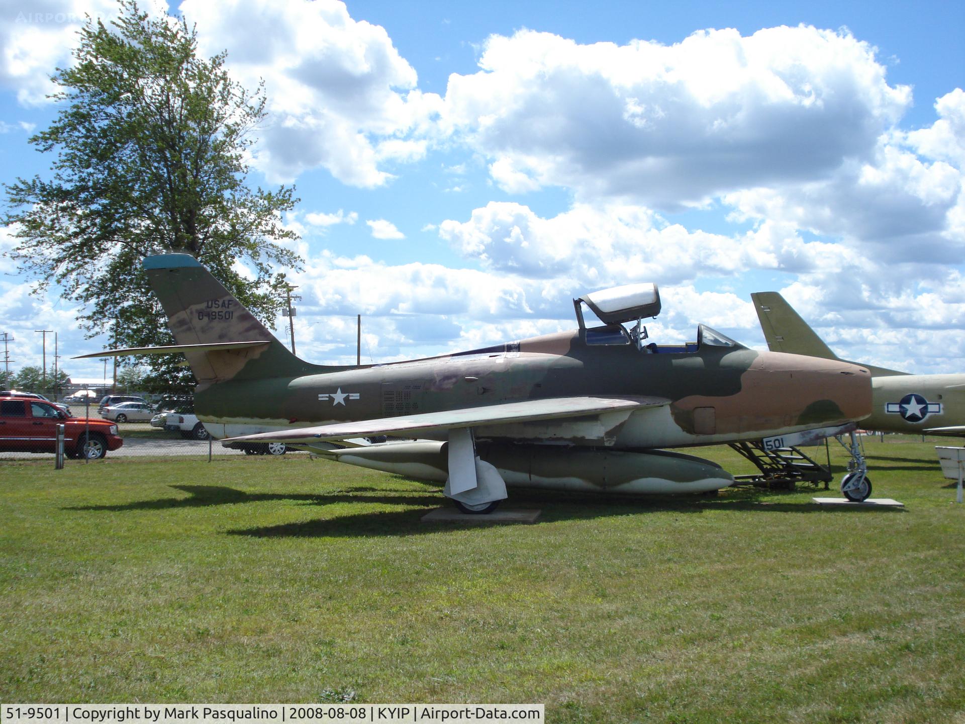 51-9501, 1951 General Motors F-84F Thunderstreak C/N Not found 51-9501, F-84