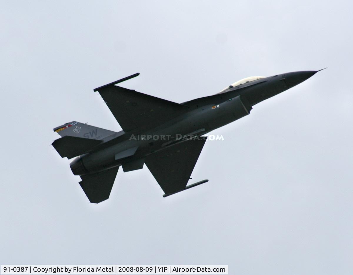91-0387, 1991 General Dynamics F-16CM Fighting Falcon C/N CC-85, F-16C Falcon