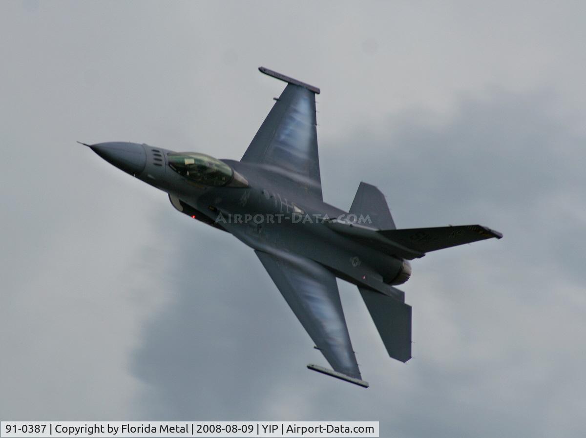 91-0387, 1991 General Dynamics F-16CM Fighting Falcon C/N CC-85, F-16C Falcon