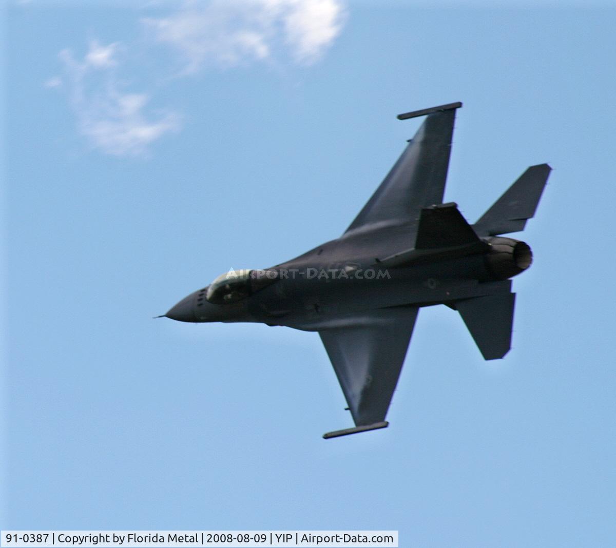91-0387, 1991 General Dynamics F-16CM Fighting Falcon C/N CC-85, F-16C Falcon