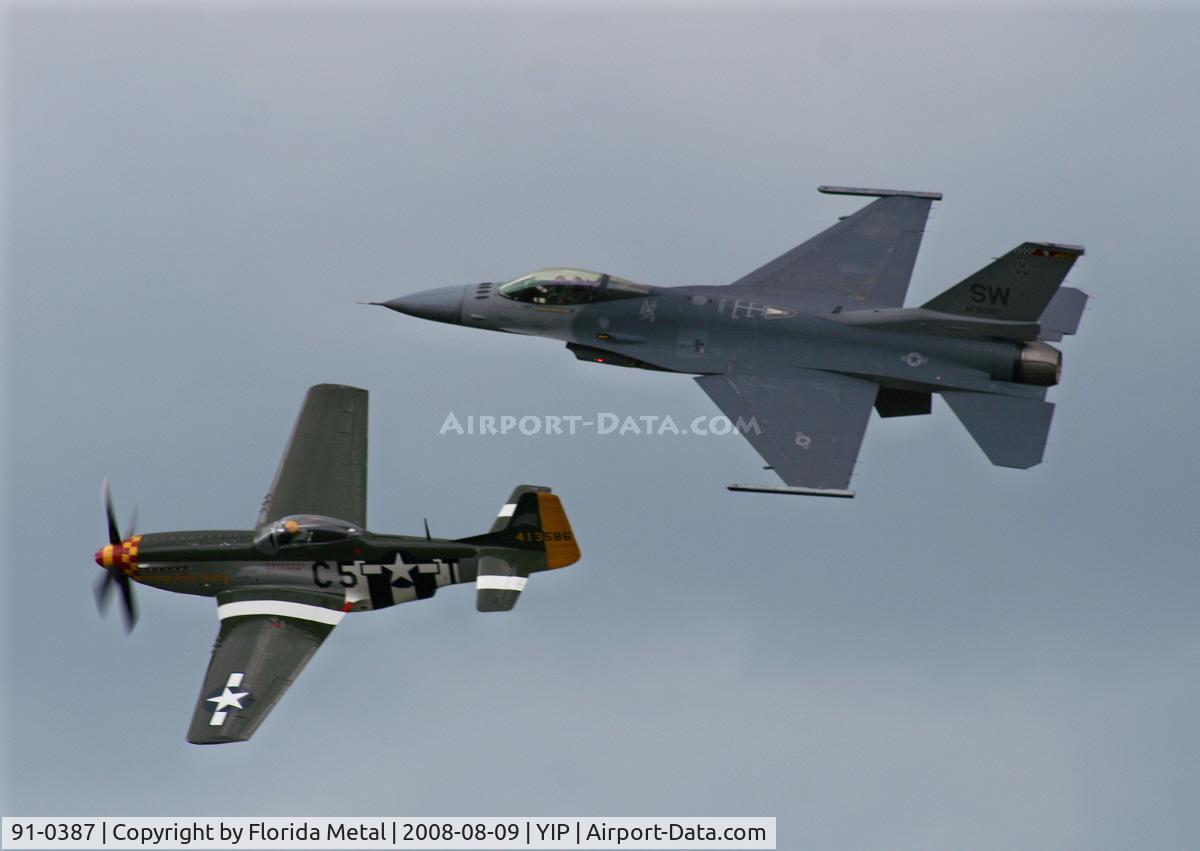 91-0387, 1991 General Dynamics F-16CM Fighting Falcon C/N CC-85, F-16C Falcon