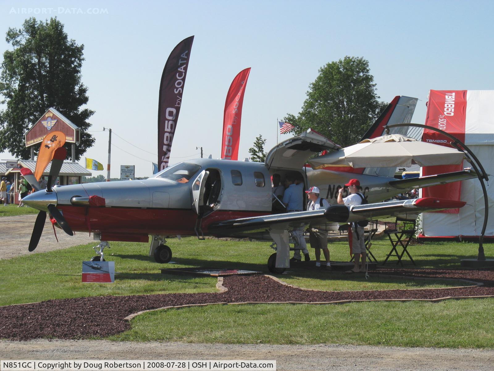 N851GC, 2008 Socata TBM-700 C/N 442, SOCATA TBM 700, one P&W(C) PT6A-64 turboprop 700 shp, 290 US gallons, 282 usable.