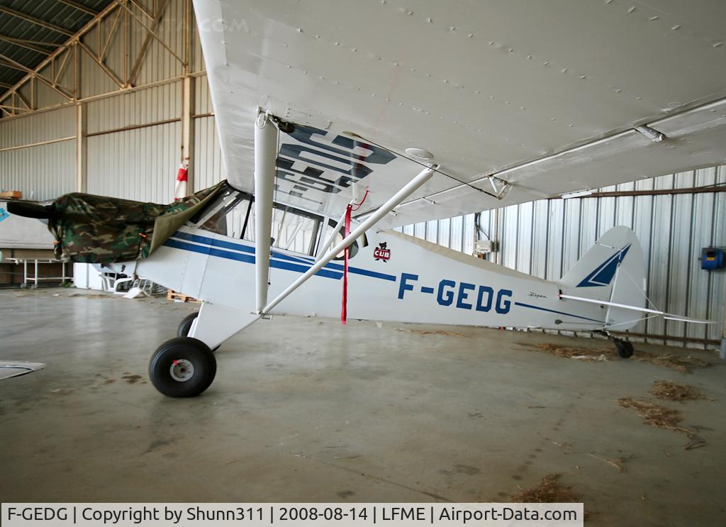 F-GEDG, Piper PA-18A-150 Super Cub C/N 182849, Parked inside private hangar...