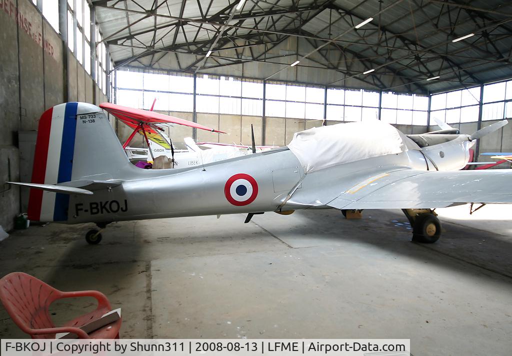 F-BKOJ, Morane-Saulnier MS-733 Alcyon C/N 138, Parked inside Airclub's hangar...