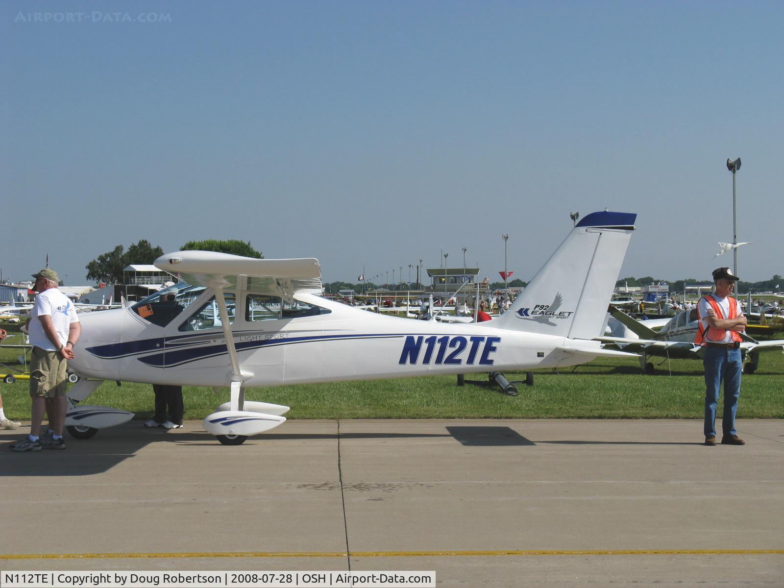 N112TE, 2007 Tecnam P-92 Eaglet C/N 1120, 20087 Costruzioni Aeronautische Tecnam TECNAM P92 EAGLET, Rotax 912ULS 100 Hp