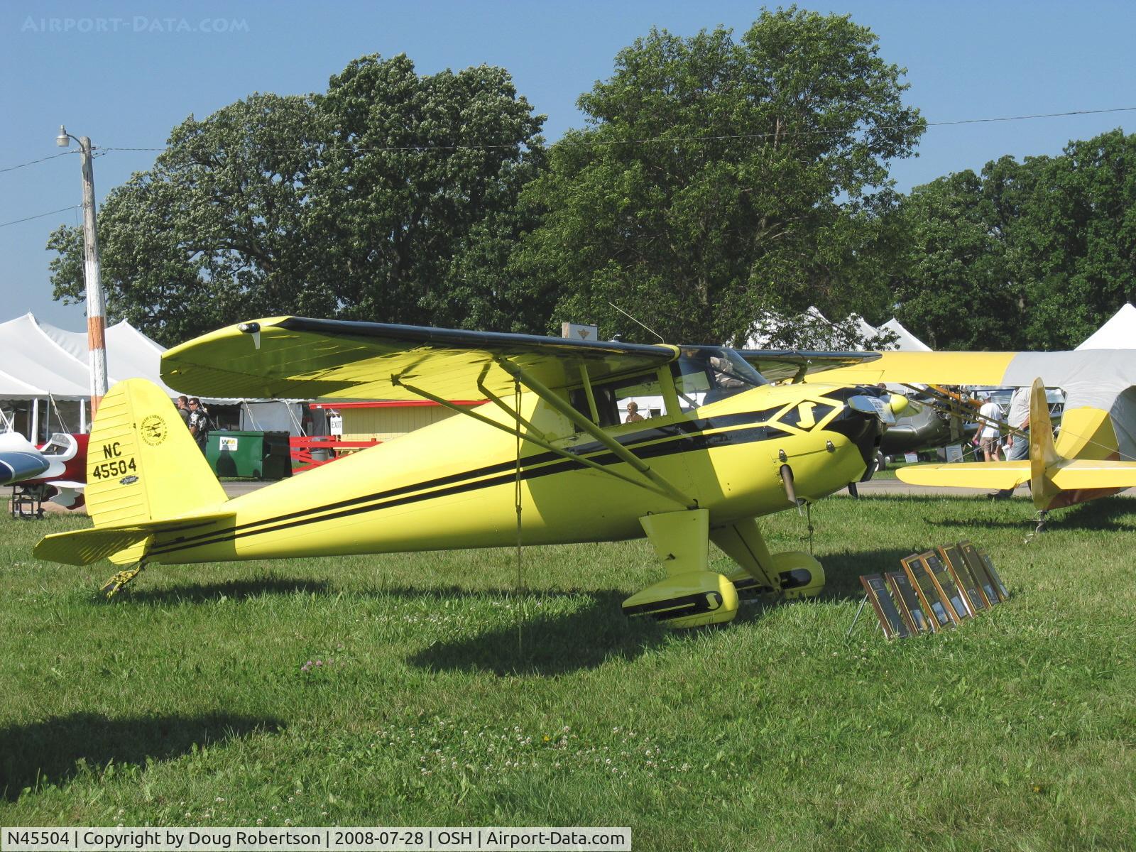 N45504, 1946 Luscombe 8A C/N 2031, 1946 Luscombe 8A, Continental A&C85 85 Hp