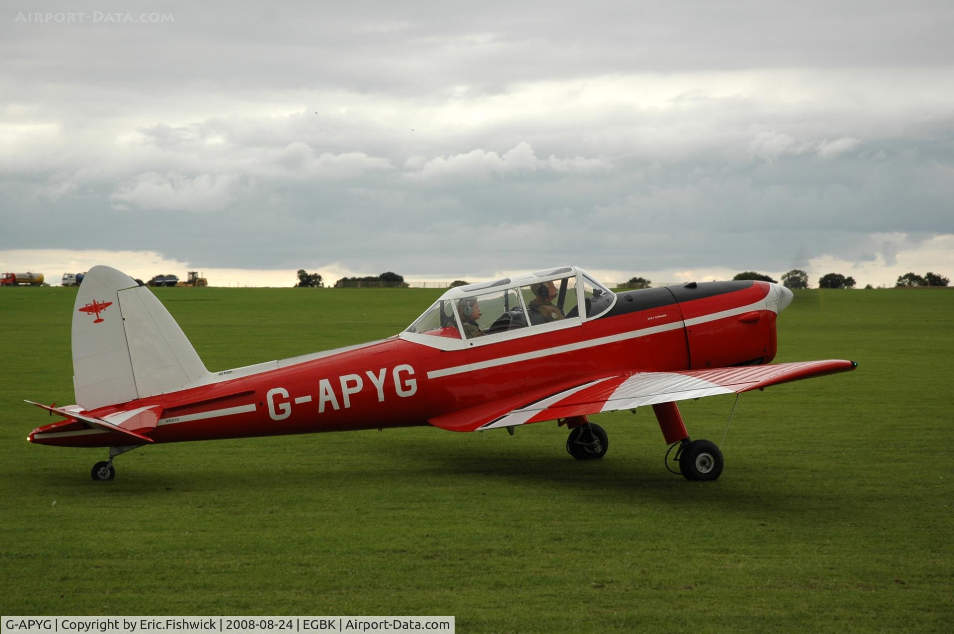 G-APYG, 1950 De Havilland DHC-1 Chipmunk T.10 C/N C1/0060, 2. G-APYG at the Sywell Airshow 24 Aug 2008