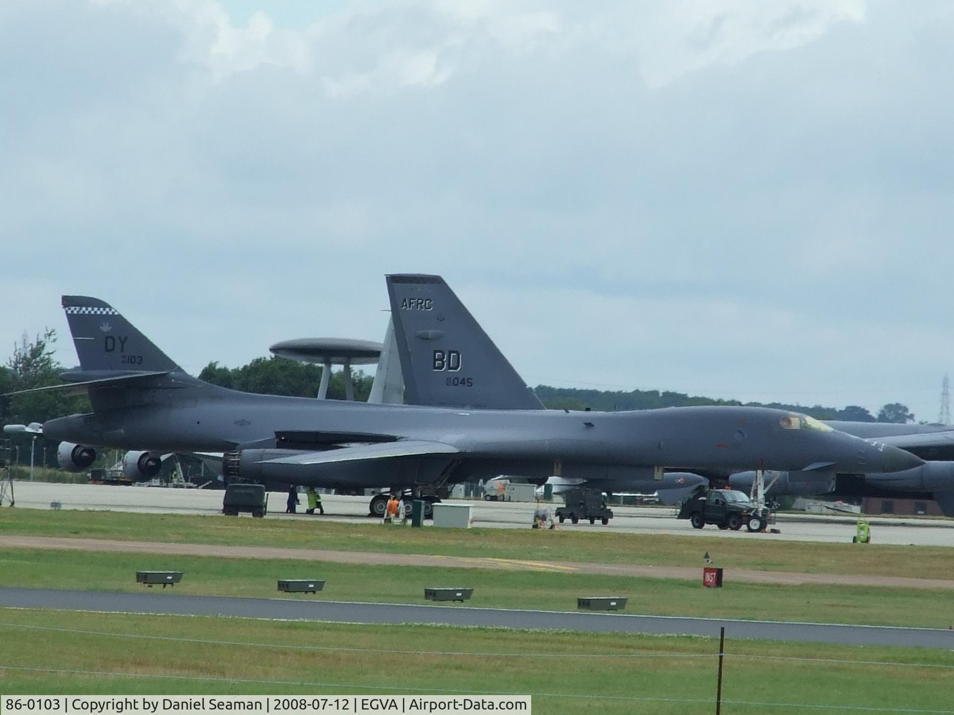 86-0103, 1986 Rockwell B-1B Lancer C/N 63, at riat08