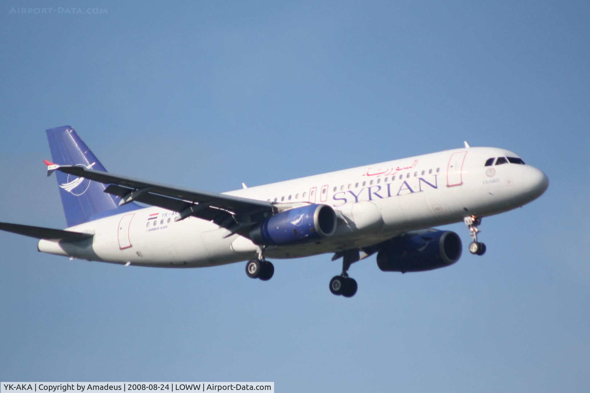 YK-AKA, 1998 Airbus A320-232 C/N 886, Airbus A320 landing RWY34