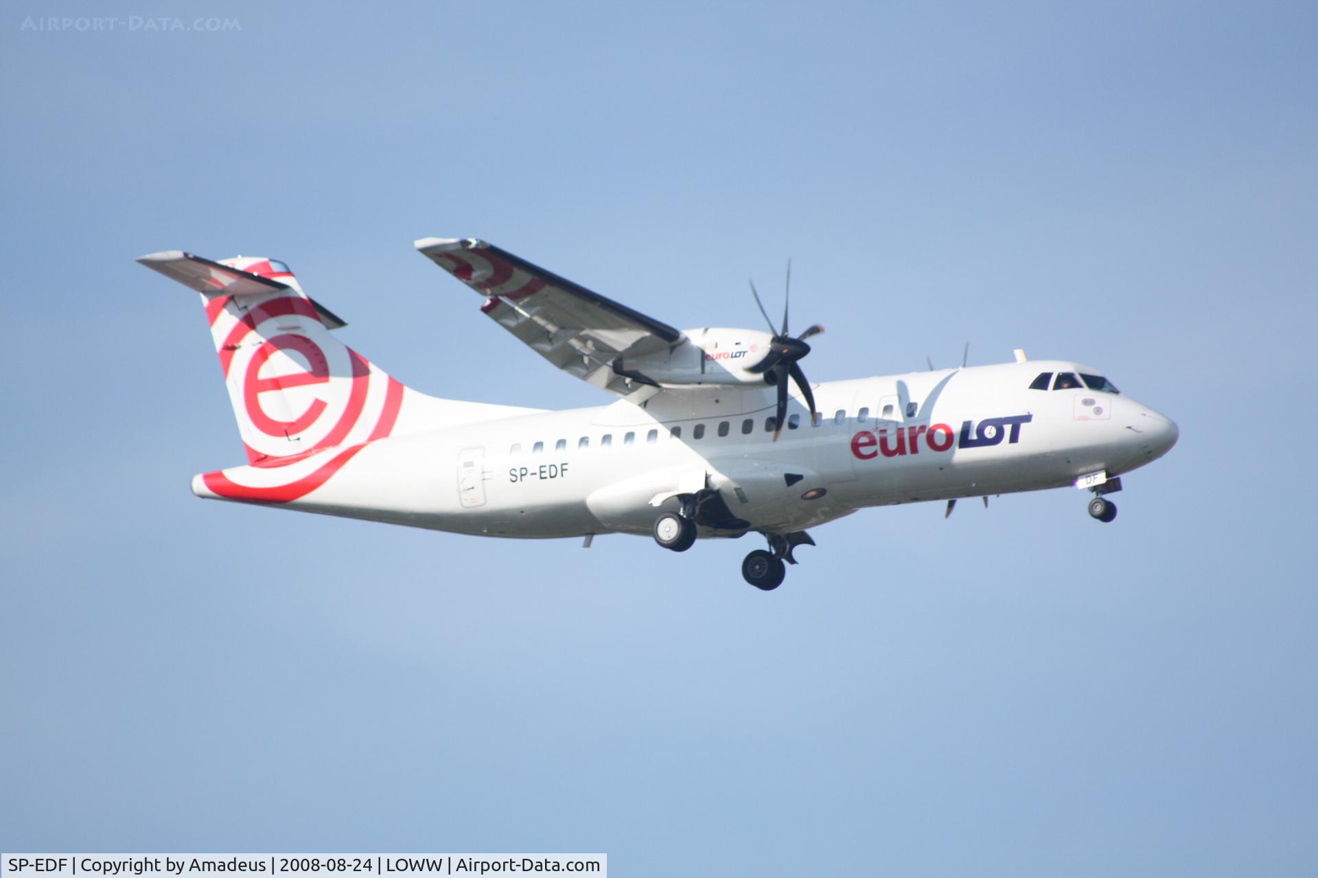SP-EDF, 1998 ATR 42-500 C/N 559, ATR-42 landing RWY34