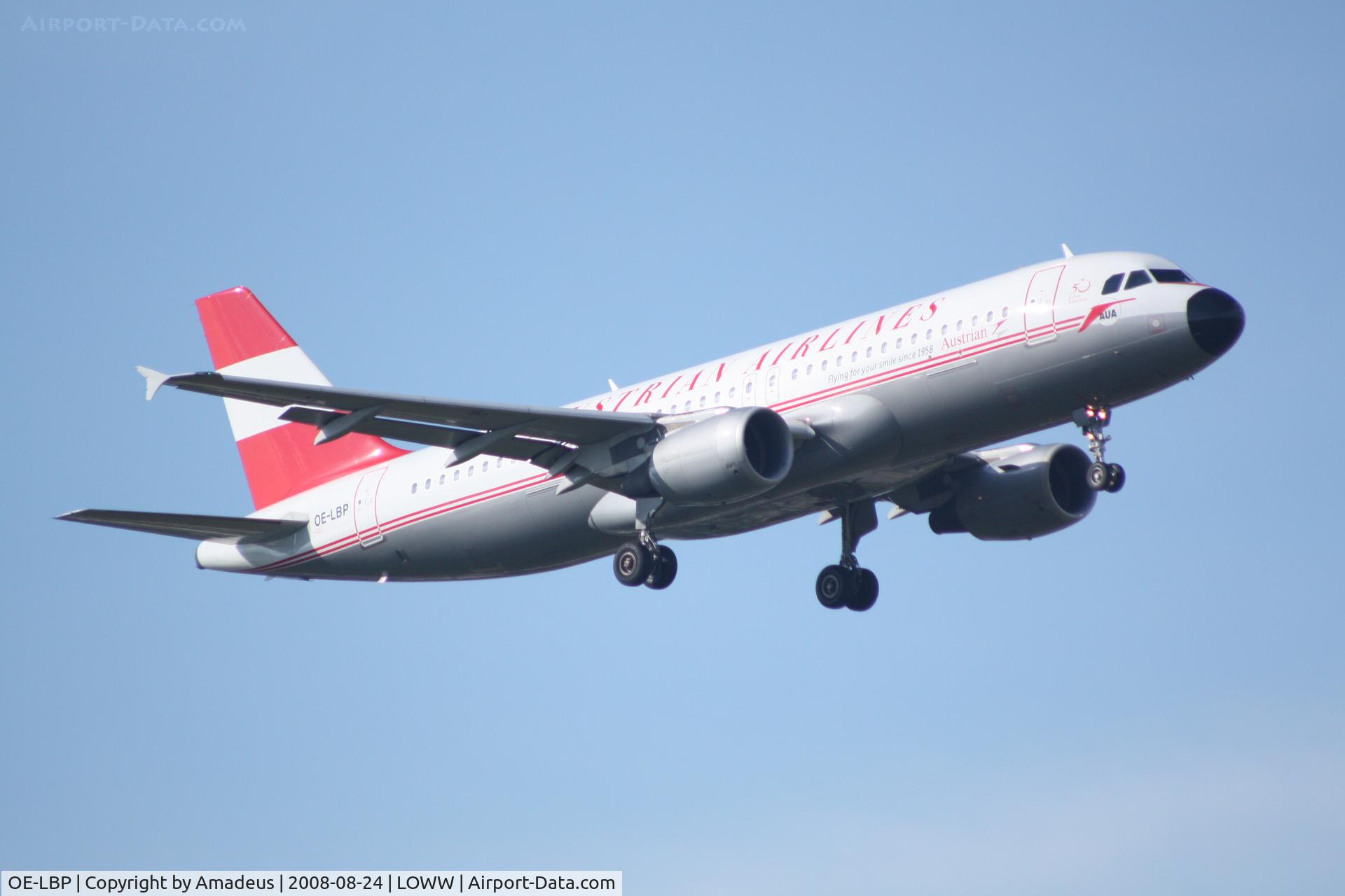 OE-LBP, 1998 Airbus A320-214 C/N 797, Airbus A320 landing RWY34