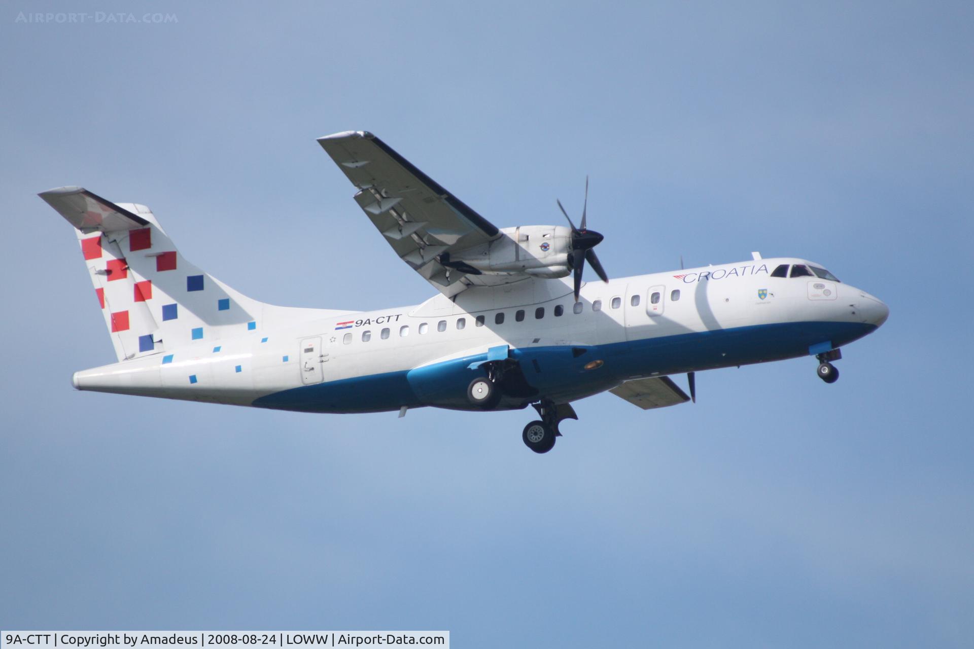 9A-CTT, 1992 ATR 42-312QC C/N 317, ATR-42 landing RWY34
