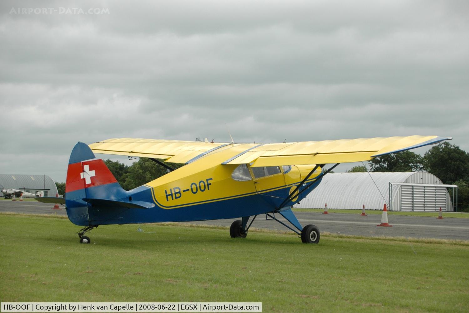 HB-OOF, 1949 Piper PA-16 Clipper C/N 16-502, Swiss Piper Clipper, Air-Britain fly-in 2008.