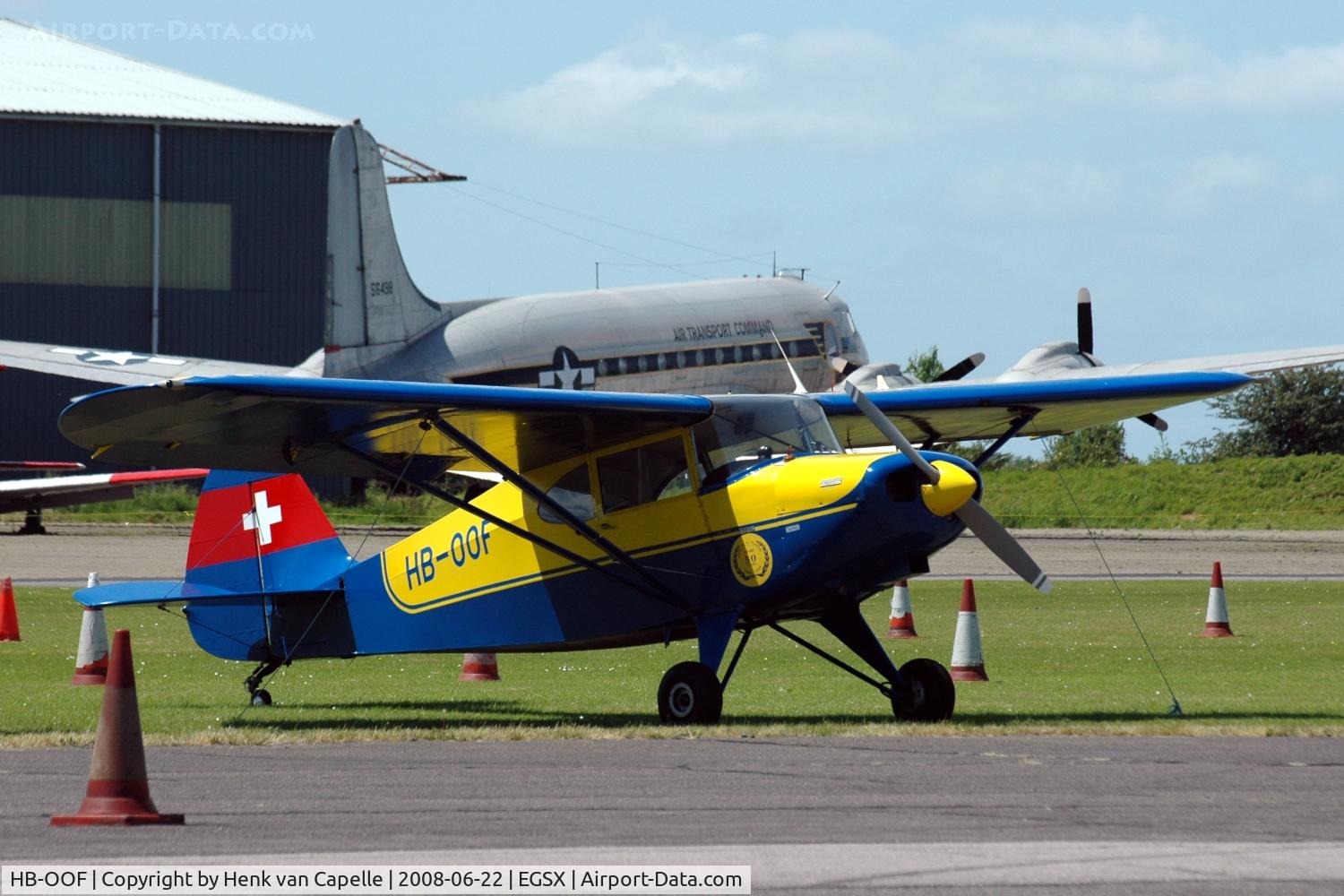 HB-OOF, 1949 Piper PA-16 Clipper C/N 16-502, Swiss Piper Clipper, Air-Britain fly-in 2008