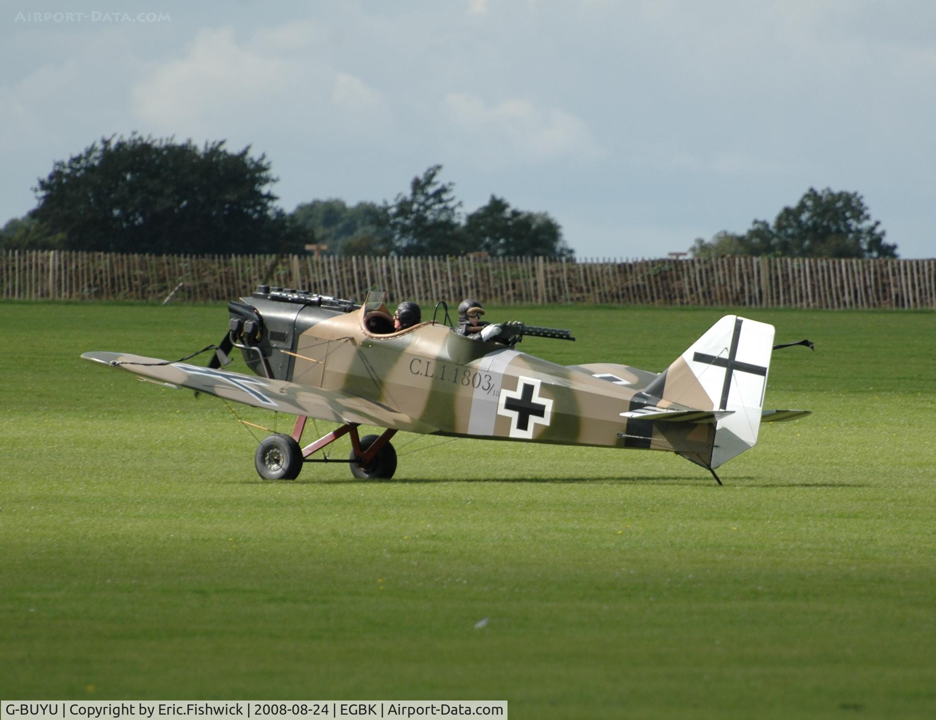 G-BUYU, 1995 Bowers Fly Baby 1A C/N PFA 016-12222, 1. C.L.1.1803/18 at Sywell Airshow 24 Aug 2008