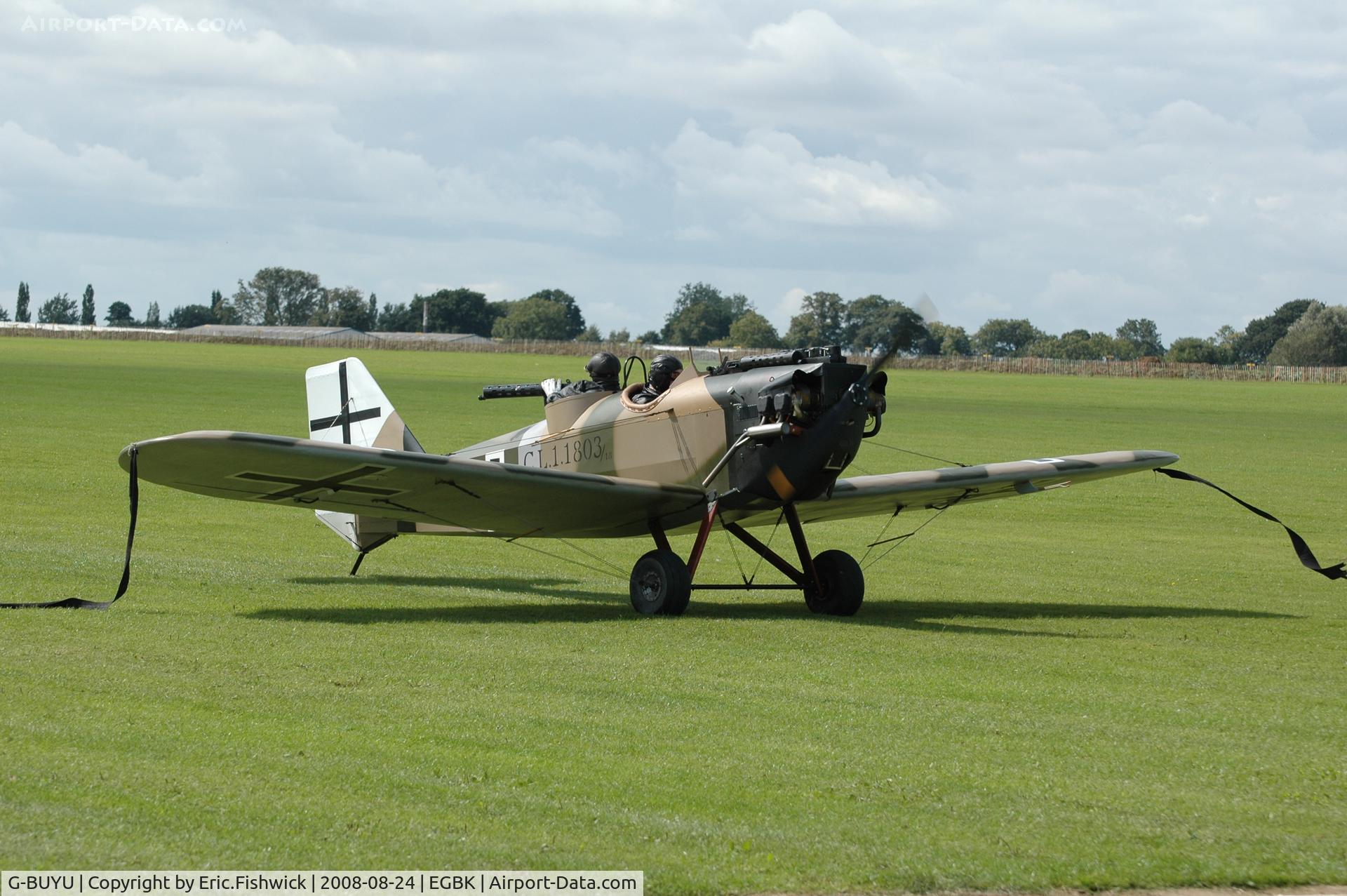 G-BUYU, 1995 Bowers Fly Baby 1A C/N PFA 016-12222, 3. C.L.1.1803/18 at Sywell Airshow 24 Aug 2008