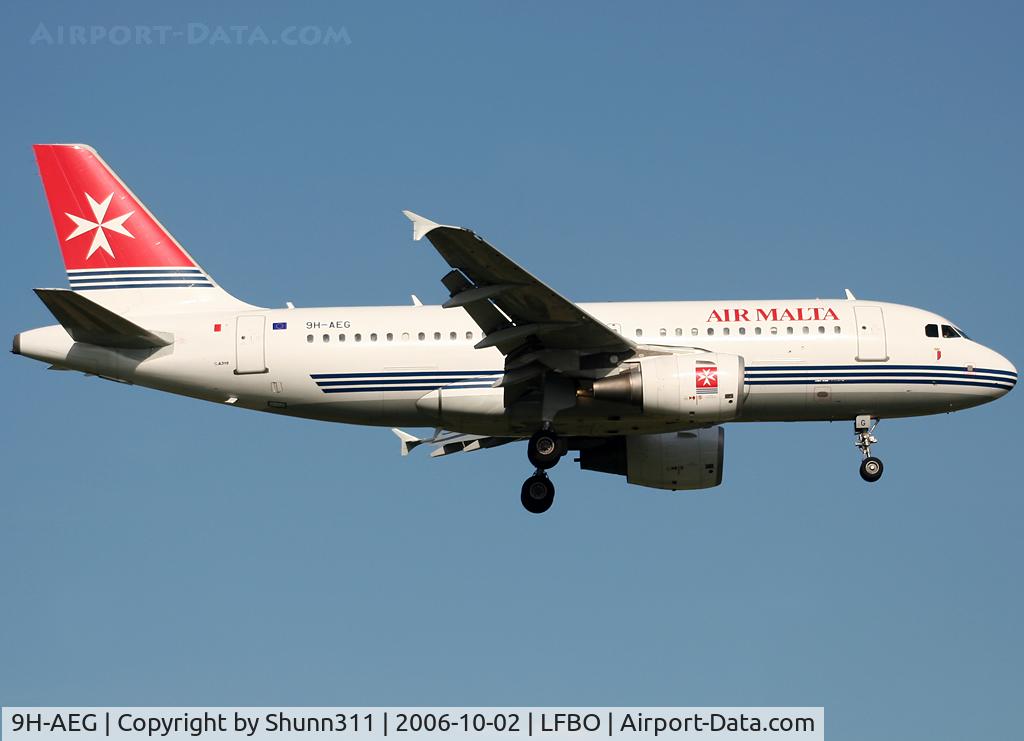 9H-AEG, 2003 Airbus A319-112 C/N 2113, Landing rwy 14R