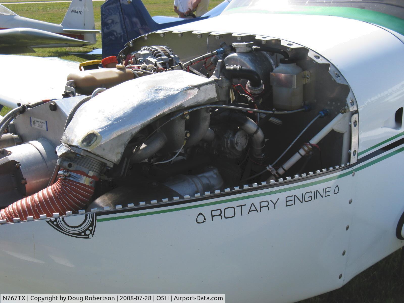 N767TX, 2007 Vans RV-7A C/N VAN 71761, 2007 Haverlah VAN's RV-7A, Mazda RX-8 rotary engine installation, 180+ Hp