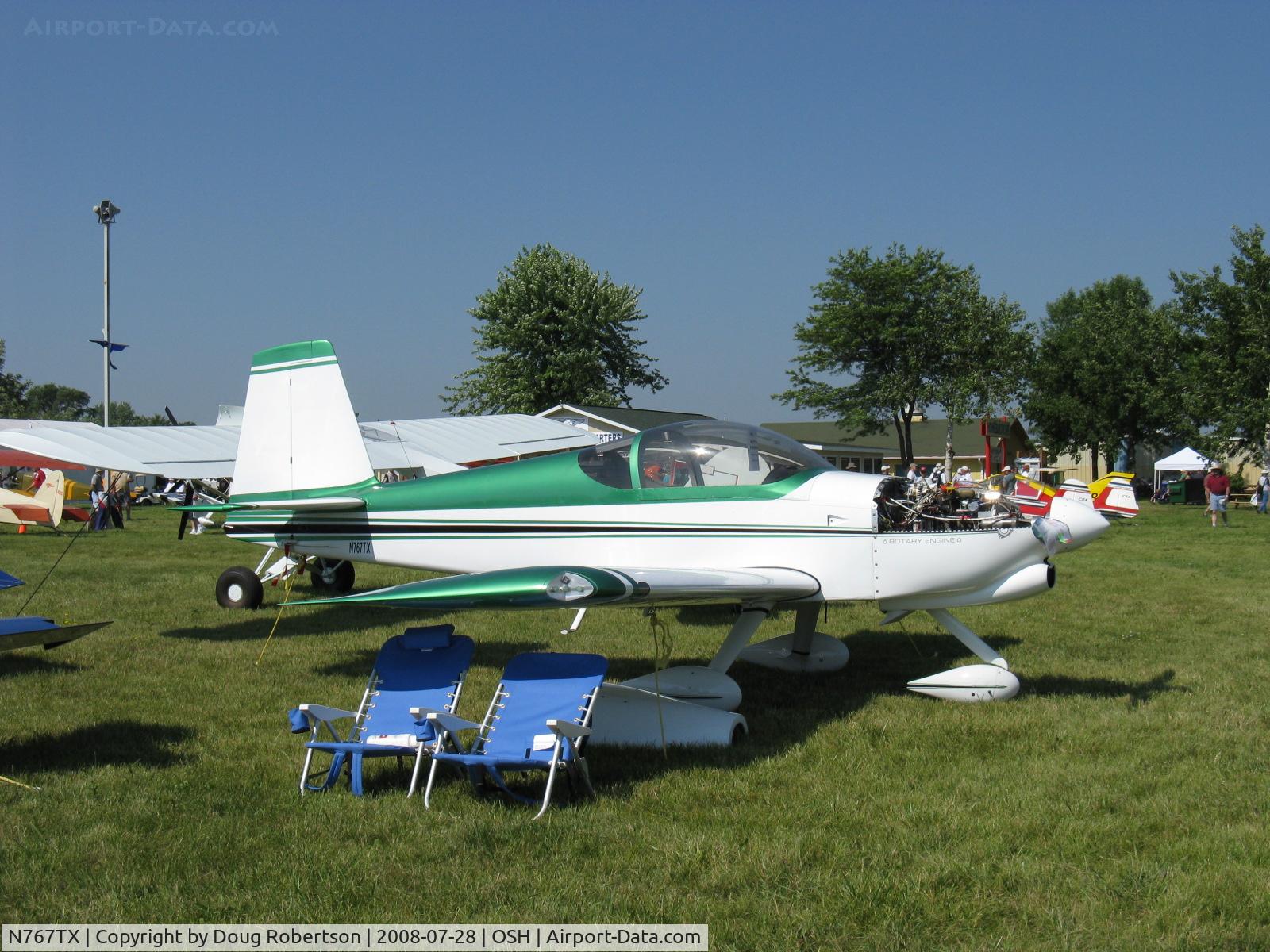 N767TX, 2007 Vans RV-7A C/N VAN 71761, 2007 Haverlah VAN's RV-7A, Mazda RX-8 rotary engine installation, 180+ Hp