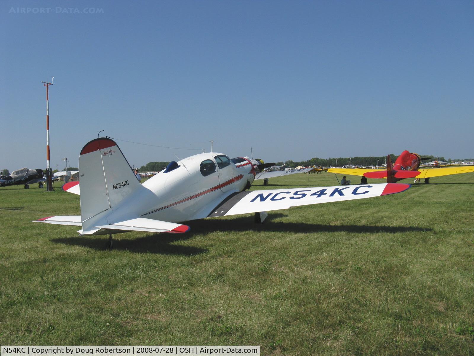 N54KC, 1940 Harlow PJC-2 C/N 3, 1940 Harlow PJC-2, Warner R-550-3 Super Scarab 185 radial, 200 Hp upgrade from original Warner SS 145 Hp, four seat cabin all-metal monoplane rare low production aircraft design by Max Harlow. Ser. #3.