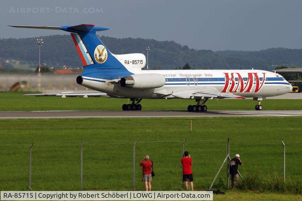 RA-85715, 1991 Tupolev Tu-154M C/N 91A891, With the russian national soccerteam on board