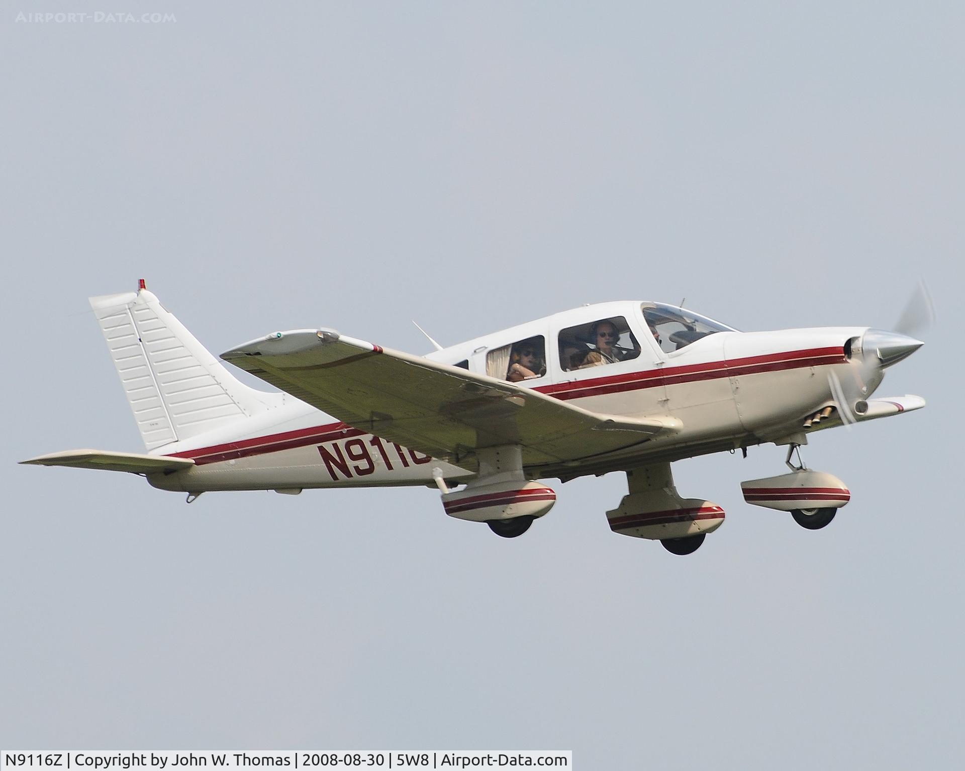 N9116Z, 1987 Piper PA-28-236 Dakota C/N 2811015, Departing runway 22