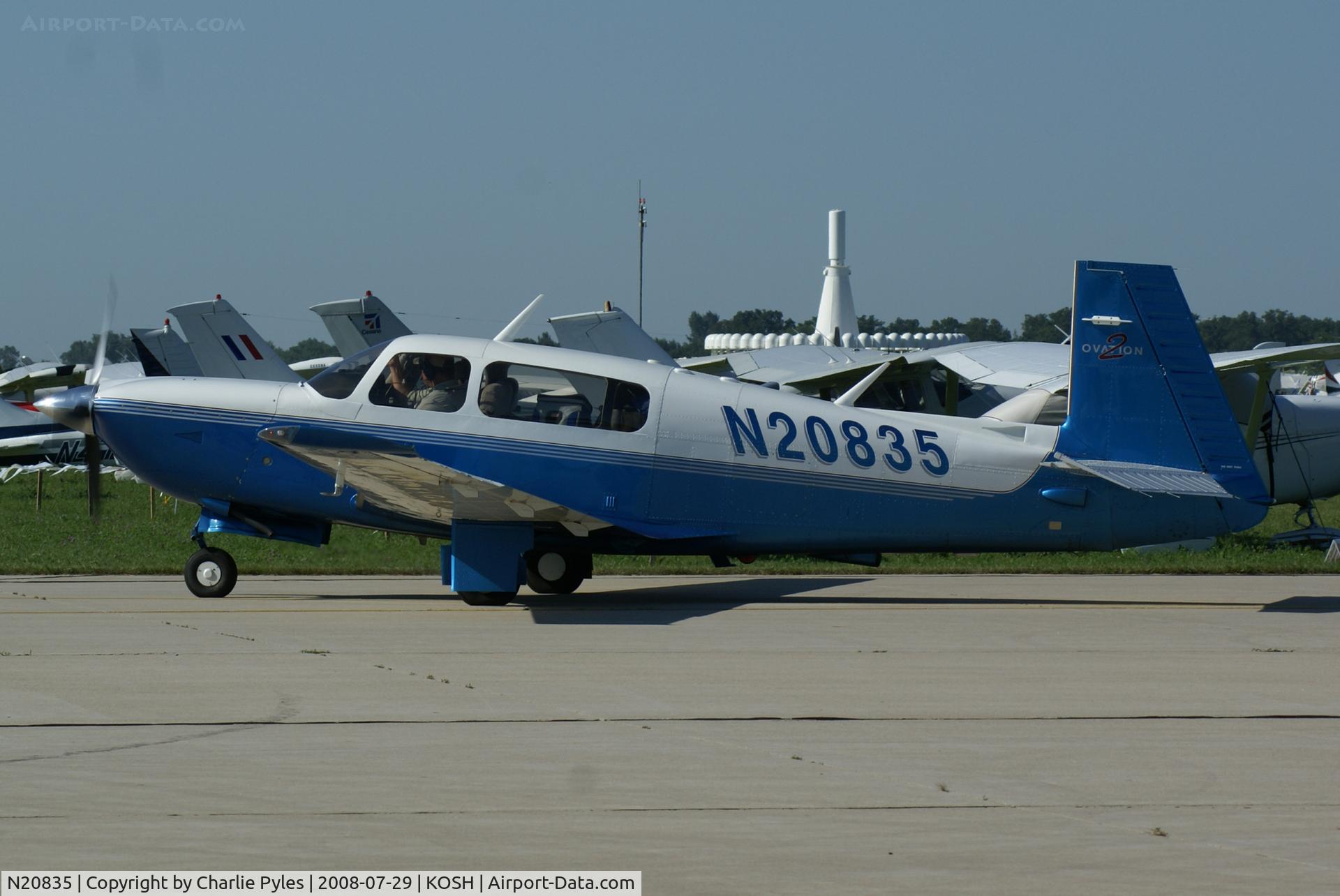 N20835, 2000 Mooney M20R Ovation C/N 29-0214, With Oshkosh VOR
