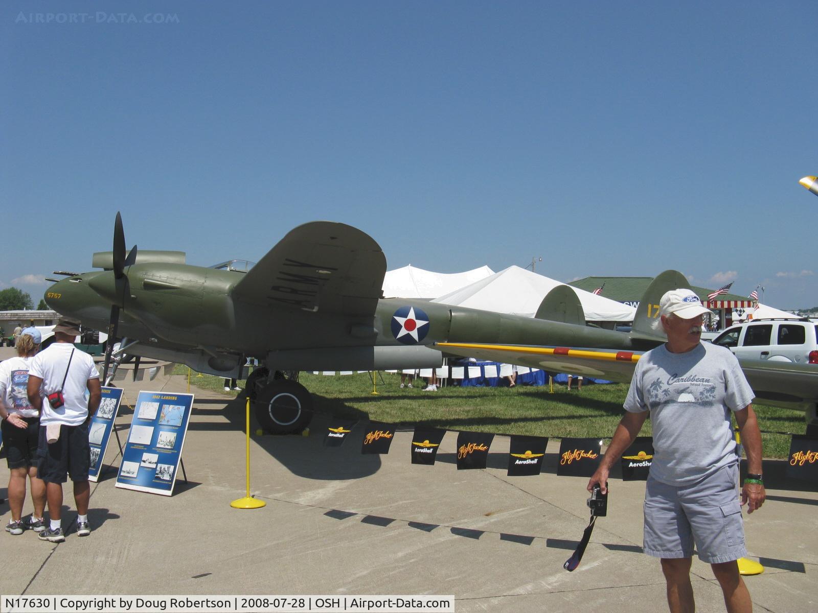 N17630, 1941 Lockheed P-38F C/N 41-7630 (222-5757), 1941 Lockheed P38F LIGHTNING 'Glacier Girl', one Allison V-1710-89 and one Allison V-1710-91 1,425 Hp each, counter-rotating props