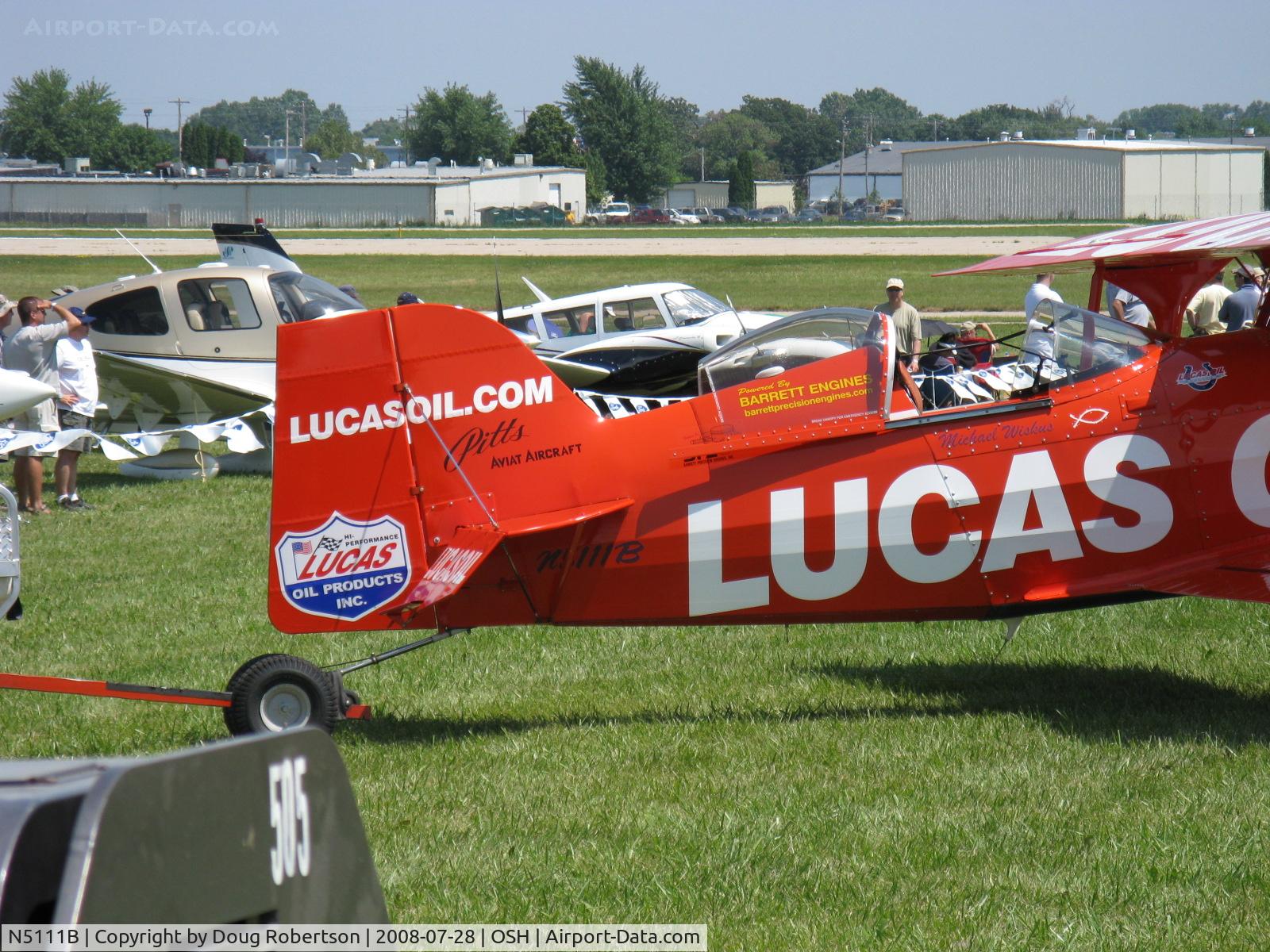 N5111B, 1998 Pitts S-1-11B Super Stinker C/N 4003, 1998 Aviat PITTS S-1-11B, Lycoming AEIO-540, Experimental class